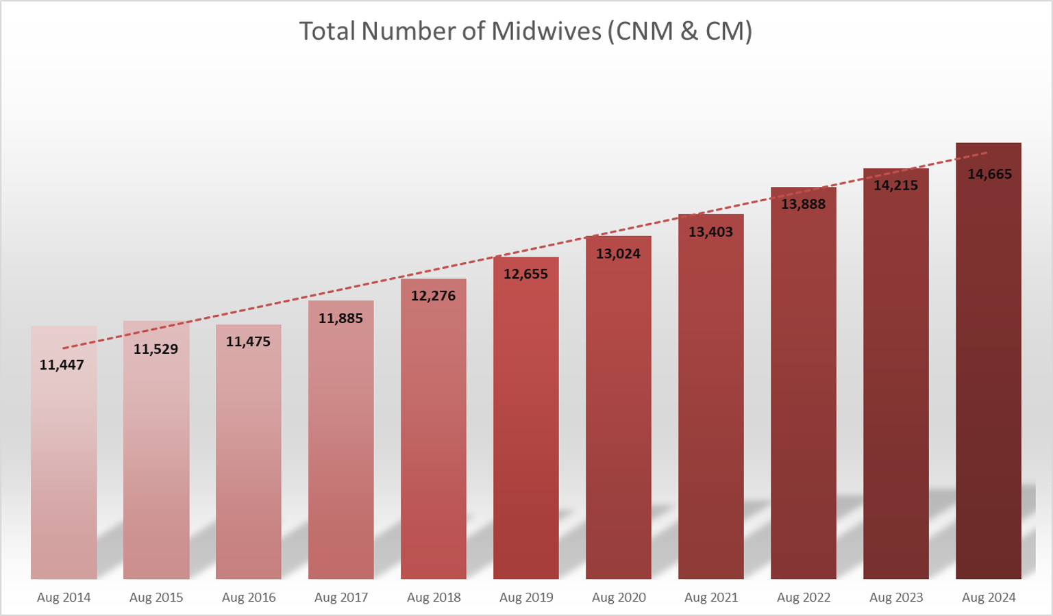 Total Number Chart August 2024